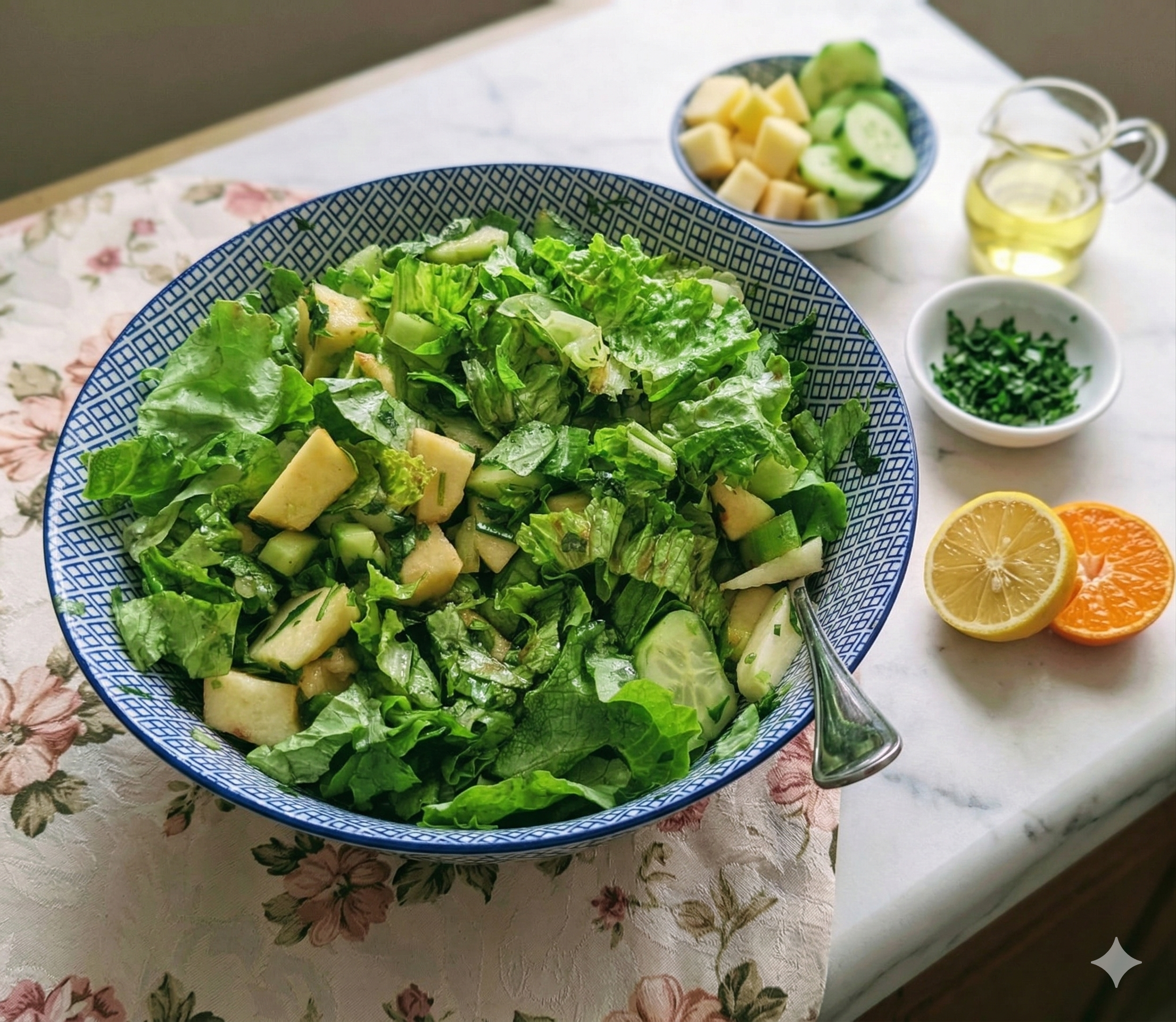 Crisp Apple & Cucumber Salad with Citrus-Tangerine Vinaigrette
